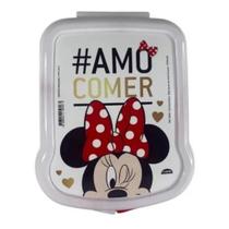 Porta Sanduicheira Da Minnie com Tampa-Plasútil