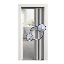 Porta Sanfonada 60cm Marrom-mogno - Vitesse, Altura 210cm, Leve E Prática Porta Sanfonada 60cm Marrom-mogno - Vitesse, Altura 210cm, Leve E Prática