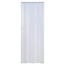 Porta Sanfonada 627 Manual em PVC 210x84cm Branco para Ambientes Compactos Bariri PVC