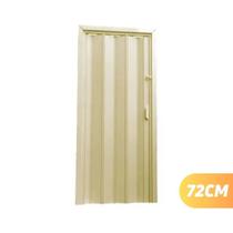 Porta sanfonada bege pvc 72cm x 2,10 plasflex multilit