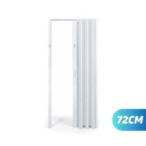 Porta sanfonada branca pvc 72cm x 2,10 plasflex multilit