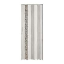 Porta Sanfonada de PVC 210cm x 60cm Plastporta Bcf Marrom/Floral Porta Sanfonada de PVC 210cm x 60cm Plastporta Bcf Marrom/Floral