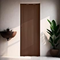 Porta Sanfonada de PVC 210x84cm Bariri Coffe