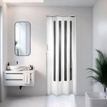 Porta Sanfonada de PVC Translucida 210cm x 96cm Plastporta BCF Porta Sanfonada de PVC Translucida 210cm x 96cm Plastporta BCF