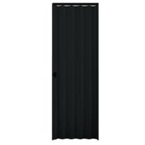 Porta Sanfonada Interna Plasbil PVC Relevo Preto, 210 x 80 cm