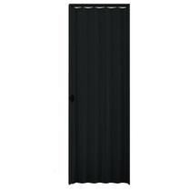 Porta Sanfonada Interna Plasbil PVC Relevo Preto, 210 x 80 cm