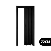 Porta sanfonada preta pvc 72cm x 2,10 plasflex multilit Porta sanfonada preta pvc 72cm x 2,10 plasflex multilit