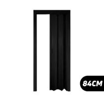 Porta sanfonada preta pvc 84cm x 2,10 plasflex multilit Porta sanfonada preta pvc 84cm x 2,10 plasflex multilit