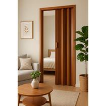 Porta Sanfonada Pvc 0,84x2,10 Multilit mogno Porta Sanfonada Pvc 0,84x2,10 Multilit mogno