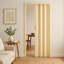 Porta Sanfonada Pvc 0,96x2,10 Multilit bege Porta Sanfonada Pvc 0,96x2,10 Multilit bege