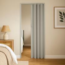 Porta sanfonada pvc 1,46m cinza Porta sanfonada pvc 1,46m cinza