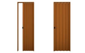 Porta Sanfonada PVC 60X210cm Mogno Plasbil