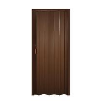 Porta Sanfonada PVC Multilit 0,96m x 2,10m Mogno Porta Sanfonada PVC Multilit 0,96m x 2,10m Mogno