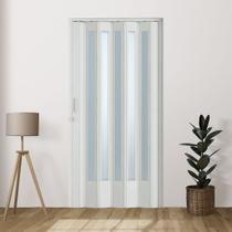 Porta Sanfonada pvc translucida 210x132 Branca