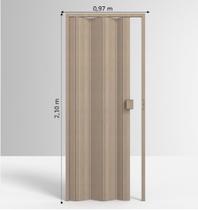 Porta Sanfonada Std Bege Marmorizado 097x210