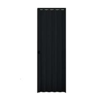 Porta Sanfonado Pvc Relevo 80 X 210cm Preto - Plasbil Porta Sanfonado Pvc Relevo 80 X 210cm Preto - Plasbil