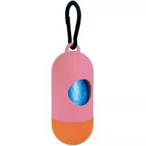 Porta Saquinho Higiênico Para Passeios Com Cães Rosa Com Refil 20 Saquinhos Mor Porta Saquinho Higiênico Para Passeios Com Cães Rosa Com Refil 20 Saquinhos Mor