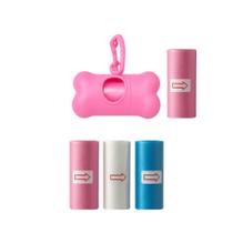Porta Saquinho Pet Dispenser Higiênico 75 Saquinhos Kit Porta Saquinho Pet Dispenser Higiênico 75 Saquinhos Kit