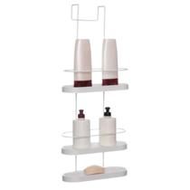 Porta Shampoo 3 Andares De Pendurar Box Branco Banheiro Porta Shampoo 3 Andares De Pendurar Box Branco Banheiro
