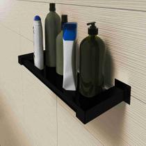 Porta Shampoo 30cm Aço Inox 304 Preto Fosco Q-PS30PF