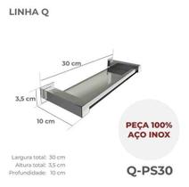Porta Shampoo 30Cm Aço Inox 304 Q-Ps30Olt