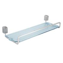 Porta Shampoo 31 cm de Alumínio e Acrílico Linha Città