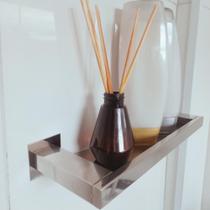 Porta Shampoo Banheiro Inox 30cm Suporte de Shampoo Lavabo Parede Prateleira Linha Ipanema