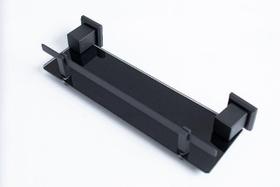 Porta Shampoo C/ Vidro Preto Bl 6010