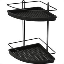 Porta Shampoo Canto Dupla Black-679Bl Porta Shampoo Canto Dupla Black-679Bl