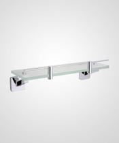 Porta Shampoo com Saboneteira Like Square Cromado - Perflex