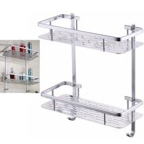 Porta Shampoo Condicionador Sabonete Organizador Aluminio Box Resistente Multiuso Banheiro Banho Chuveiro