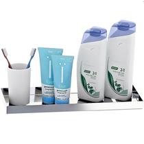 Porta Shampoo De Banheiro Cromado Suporte Para Parede S.Plus