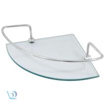 Porta Shampoo De Canto Com Vidro Organizado Box Banheiro