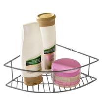 Porta Shampoo de Canto PS240 em Aço Carbono Vinci Móveis