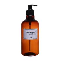 Porta Shampoo de Plástico com Pump Vintage 500ml - Lyor