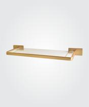 Porta Shampoo Dom Dourado Fosco - Perflex Porta Shampoo Dom Dourado Fosco - Perflex