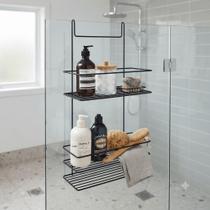Porta Shampoo Duplo para Box sem Furos para box banheiro