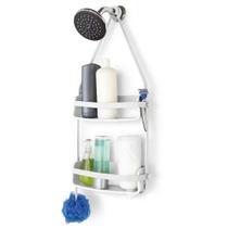 Porta Shampoo e Acessorios de Banho Duplo FLEX UMBRA Branco