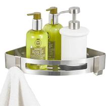 Porta Shampoo E Sabonete Suporte De Canto Parede Banheiro Cozinha Inox - WBCOM Porta Shampoo E Sabonete Suporte De Canto Parede Banheiro Cozinha Inox - WBCOM