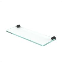 Porta Shampoo Fenda Redonda Modelo Orion Preto Fosco Grego Metal