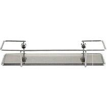 Porta Shampoo Giosul com Vidro Fumê, Cromado