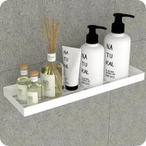 Porta Shampoo Inox Suporte De Parede Banheiro Branco MAX - HomeFull