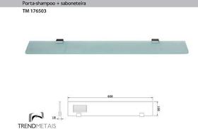 Porta Shampoo Latão Banheiro Slim Trend Metais Tm 176503 Porta Shampoo Latão Banheiro Slim Trend Metais Tm 176503