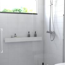 Porta Shampoo Linear 100cm Venturi Branco Standard
