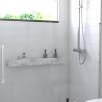 Porta Shampoo Linear 100cm Venturi Concreto
