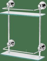 Porta Shampoo Marchezan Mônaco Retangular Duplo Em Latão 465 Porta Shampoo Marchezan Mônaco Retangular Duplo Em Latão 465