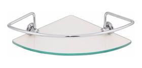 Porta Shampoo P/ Canto Vidro Incolor Banheiro Hidrolar