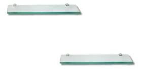 Porta Shampoo Prateleira Vidro 10x30 6mm Kit 2 Un.
