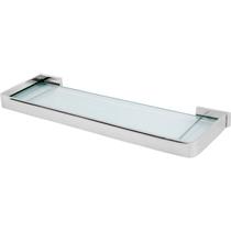 Porta Shampoo Retangular 42cm X 12cm 3416 Square Cinza Cromado Porta Shampoo Retangular 42cm X 12cm 3416 Square Cinza Cromado
