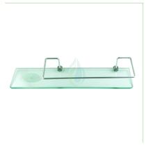Porta Shampoo Reto Com Saboneteira Para Banheiro Em Vidro Verde 8mm 40x10 cm Cód. 0638 Porta Shampoo Reto Com Saboneteira Para Banheiro Em Vidro Verde 8mm 40x10 cm Cód. 0638